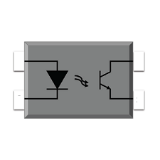 Photo Transistor Coupler, DIP4, Viso=5000Vrms, DC Input, 1 Channel, CTR=50~600%, BVceo=80V (min.), Black Case, Max.100pcs/tube