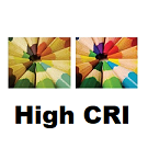 High CRI (>90)