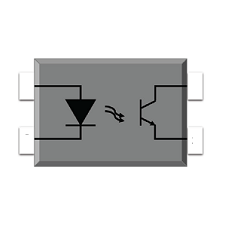 Photo Transistor Coupler, SMD4 Gullwing, Viso=5000Vrms, DC Input, 1 Channel, CTR=50~600%, BVceo=80V (min.), Black Case, Max.1500pcs/reel