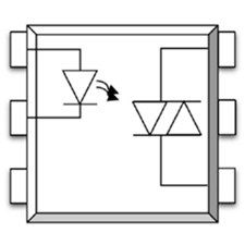 Random-Phase Photo TRIAC Optocoupler, DIP6 Gullwing, Viso=5000Vrms, Ift Option=5~15mA, Vdrm=600V, Static dV/dt=1000 (min.), White Case, Max.50pcs/tube