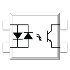 Photo Transistor Coupler, SOP4, Viso=3750Vrms, AC Input, 1 Channel, CTR option=20~400%, BVceo=80V (min.), White Case, Max.3000pcs/reel