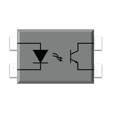 Photo Transistor Coupler, DIP4 Gullwing, Viso=5000Vrms, DC Input, 1 Channel, CTR option=80~600%, BVceo=80V (min.), Black Case, Max.100pcs/tube